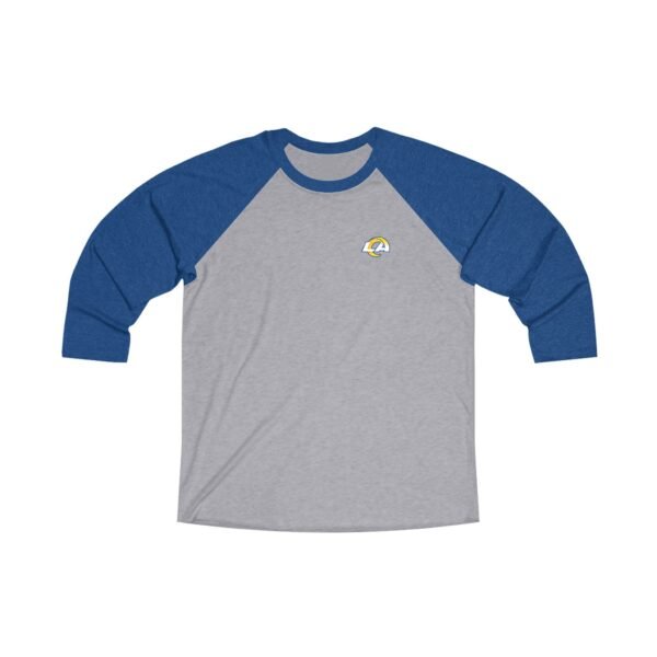 Los Angeles Rams Unisex Tri-Blend 34 Raglan Tee - Image 5