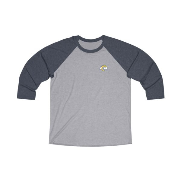 Los Angeles Rams Unisex Tri-Blend 34 Raglan Tee - Image 7