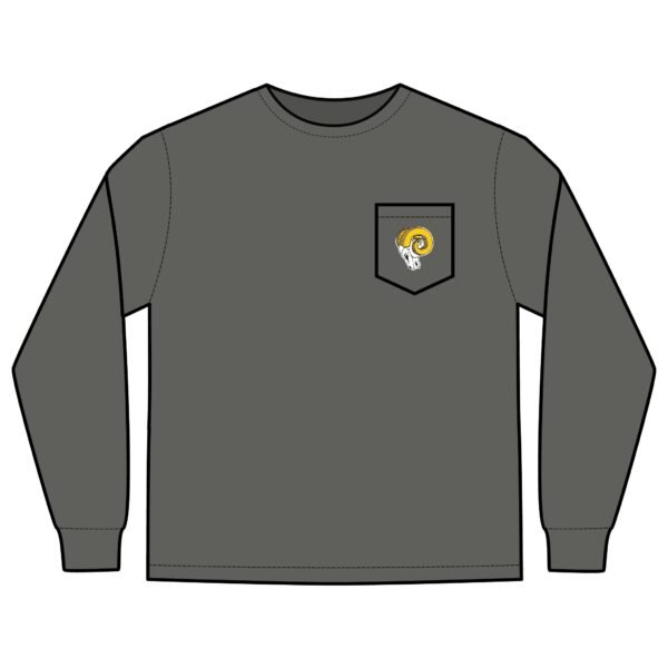 Los Angeles Rams Vintage Unisex Long Sleeve Pocket T-Shirt - Image 5