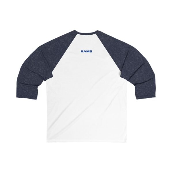 Los Angeles Rams Vintage Unisex 34 Sleeve Baseball Tee - Image 2