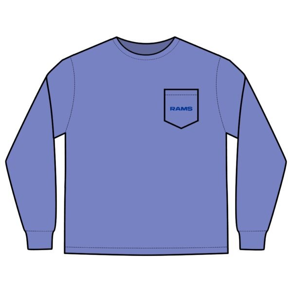 Los Angeles Rams Unisex Long Sleeve Pocket T-Shirt - Image 5