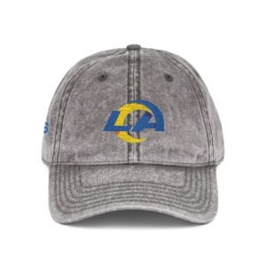 Los Angeles Rams Embroidered Logo on Vintage Cap