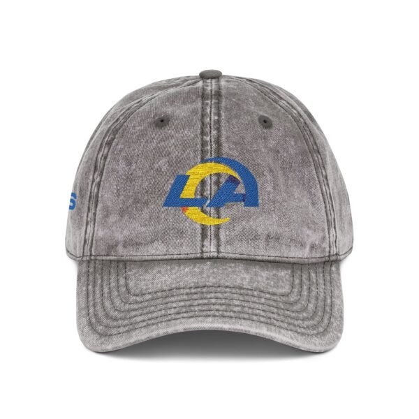 Los Angeles Rams Embroidered Logo on Vintage Cap