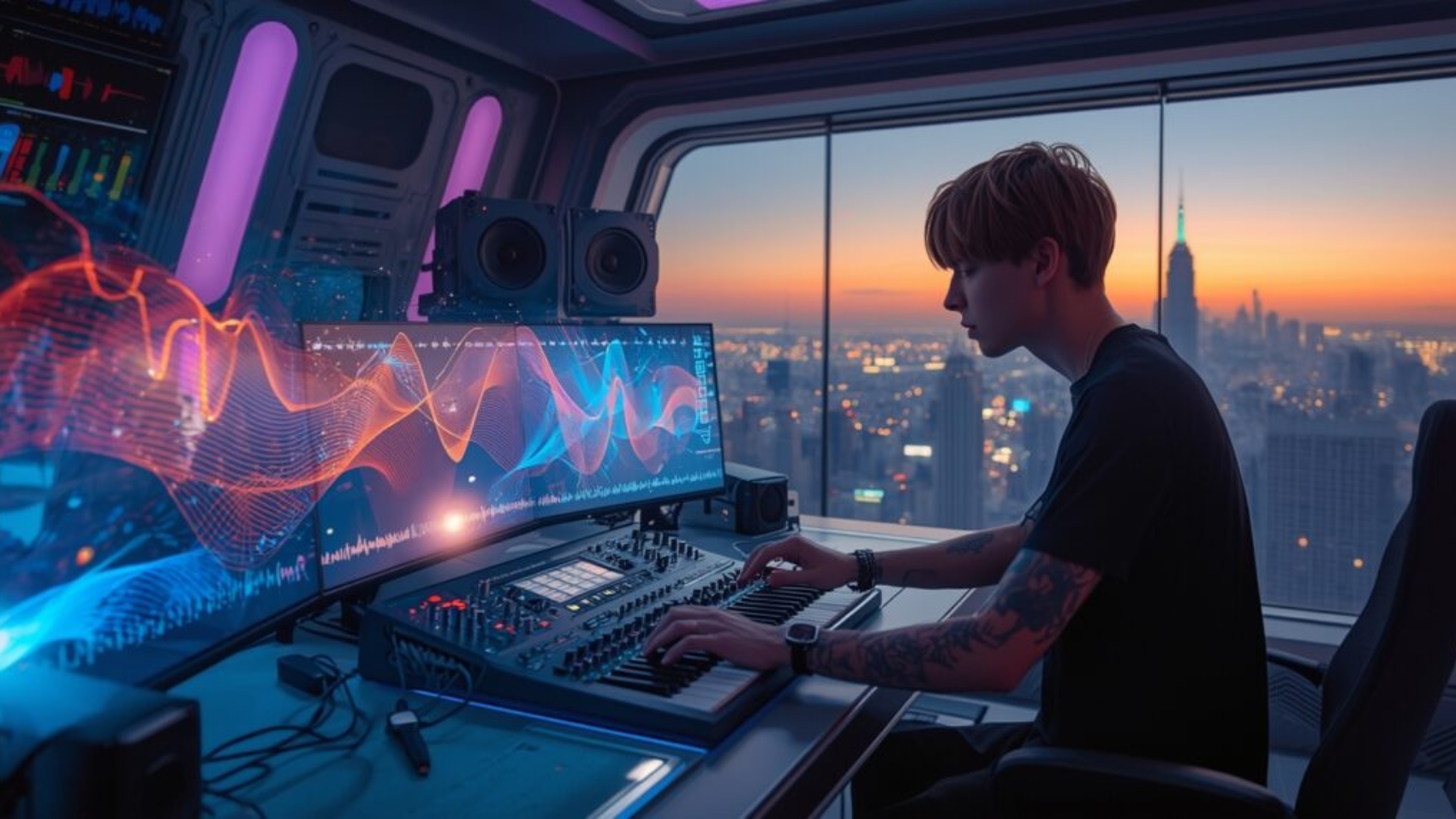 Lucid_Origin_A_sleek_futuristic_digital_music_studio_with_meta_1-1024x572