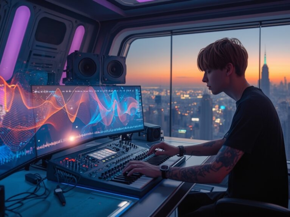 Lucid_Origin_A_sleek_futuristic_digital_music_studio_with_meta_1-1024x572